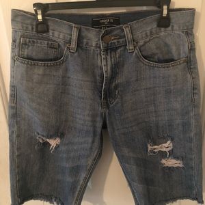 Forever 21 Men’s  Distressed Denim Shorts